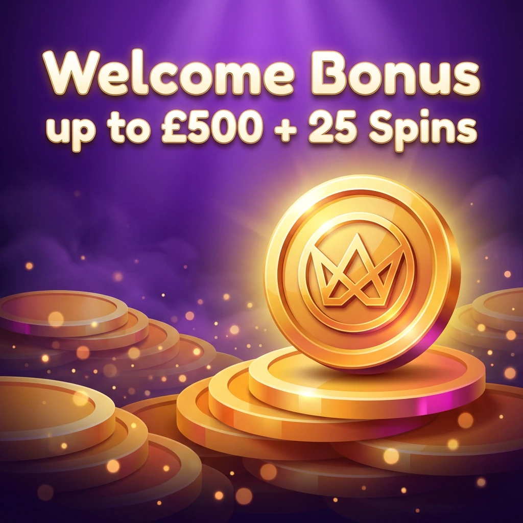 Welcome Bonus up to £500 + 25 Spins