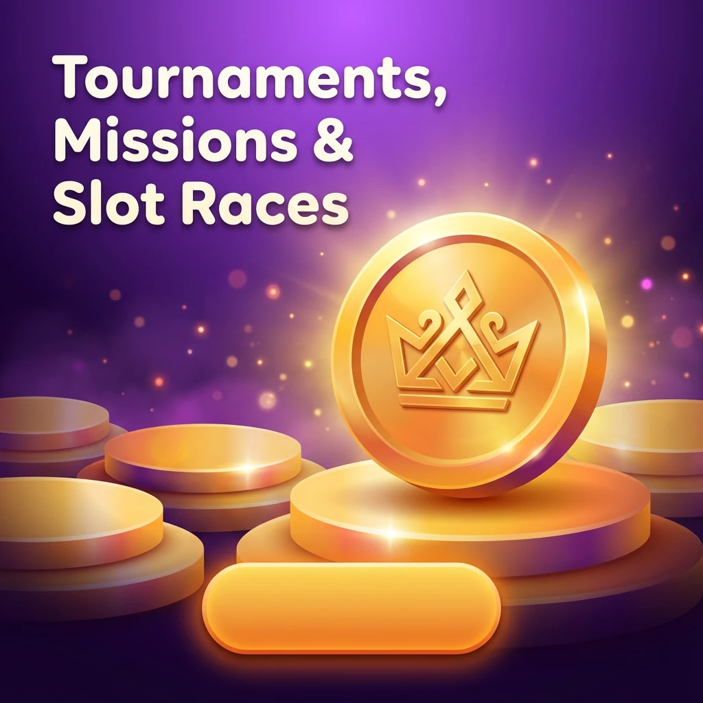 Tournaments, Missions & Slot Races